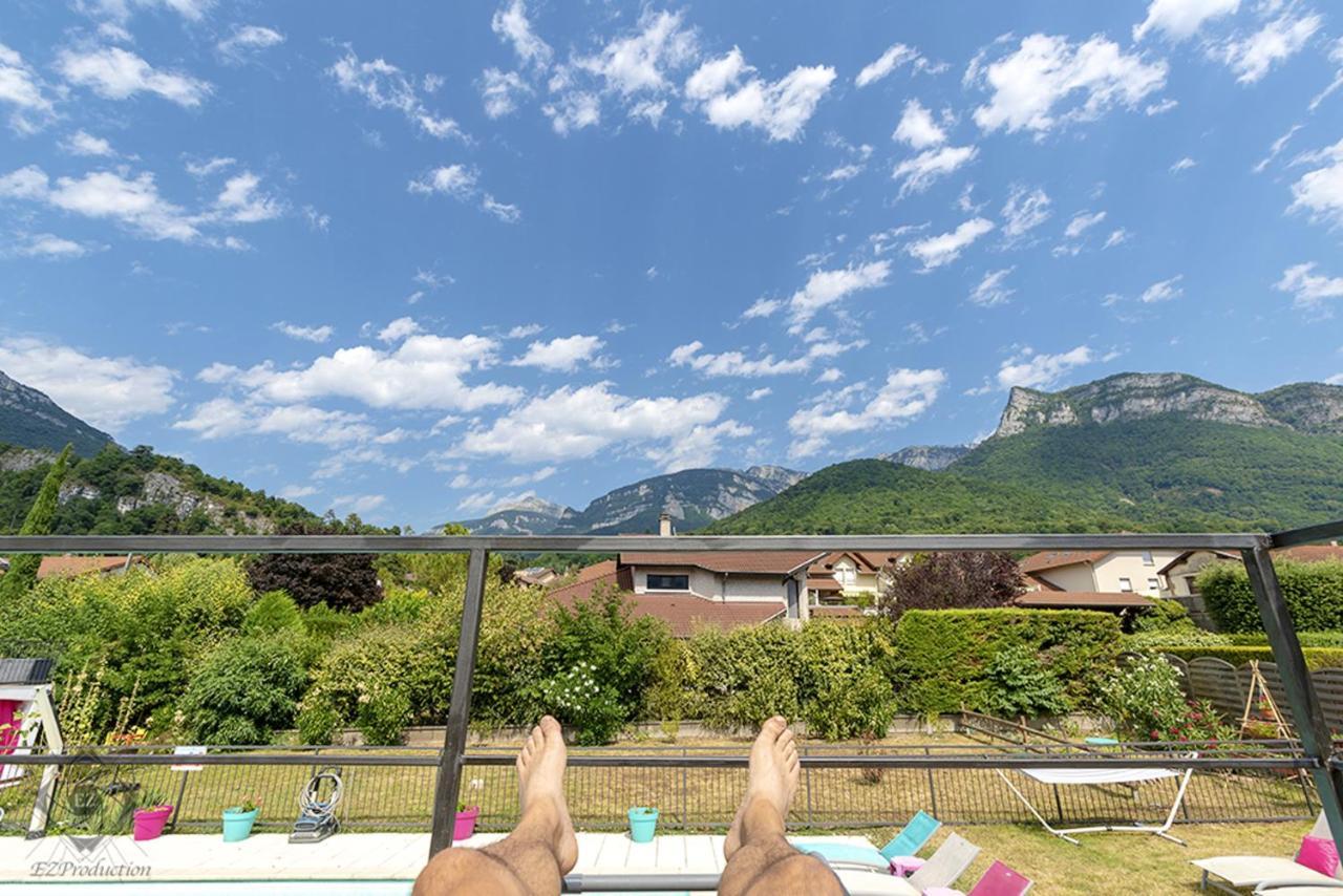 Appartement Lumineux A Voreppe Avec Piscine Exterior foto
